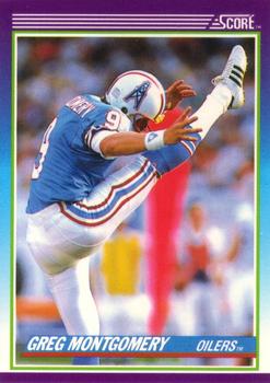 Greg Montgomery Houston Oilers 1990 Score NFL #189